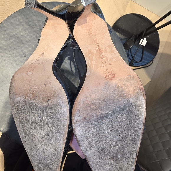 Manolo Blahnik Black Strappy Heels - Picture 2 of 2